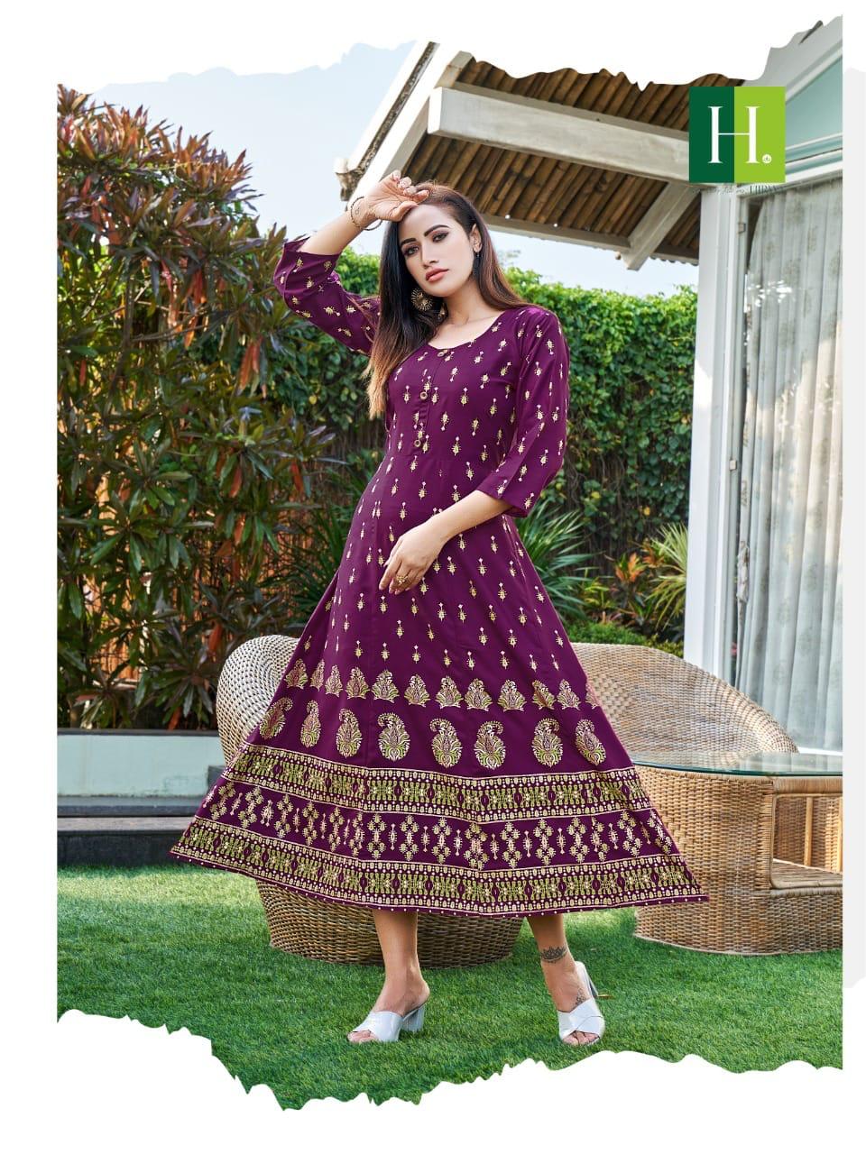 Katrina Hirwa 01-10 Anarkali Kurtis Catalog